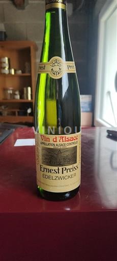 Alsace Grand Cru Ernest Preiss Edelzwicker Icke årgångsbetecknad
