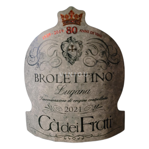 Viner Blanc sec Brolettino Ca' dei Frati 2021 Italien Lombardiet Lugana DOC