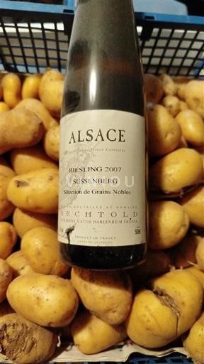 Alsace Sélection de Grains Nobles Château Bechtold Sussenberg 2007
