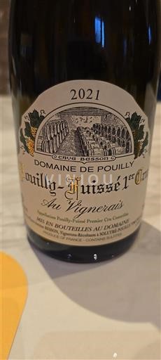 Burgundy Pouilly-Fuissé Premier Cru Domaine Pouilly Au Vignerais 2021