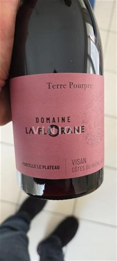 Rhônen laakso Määrittelemätön Domaine La Florane Terre Pourpre Ei vuosikertaa