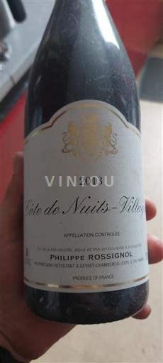 Burgundy Côte de Nuits Villages Philippe Rossignol 2013