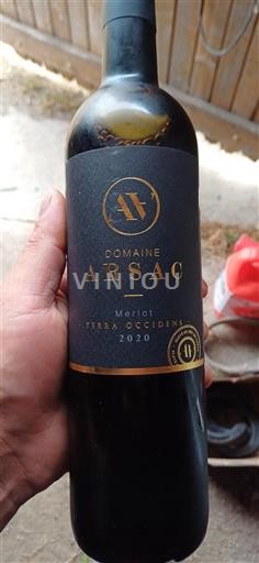 Zuidwest-Frankrijk Niet gespecificeerd Domaine Arsac Merlot Terra Occidens 2020