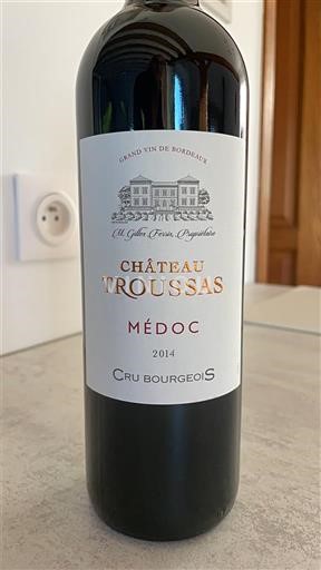 Bordeaux Médoc Cru Bourgeois Château Troussas 2014