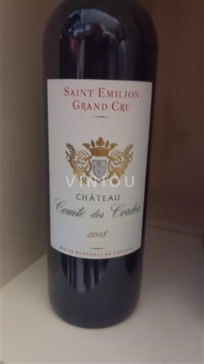 Bordeaux Saint-Émilion Grand Cru Grand Cru Comte des Cordes 2018