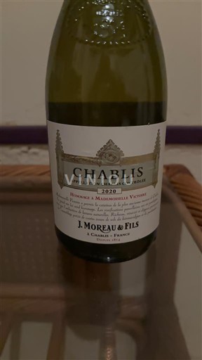 Burgund Chablis J. Moreau & Fils Hommage à Mademoiselle Victoire 2020