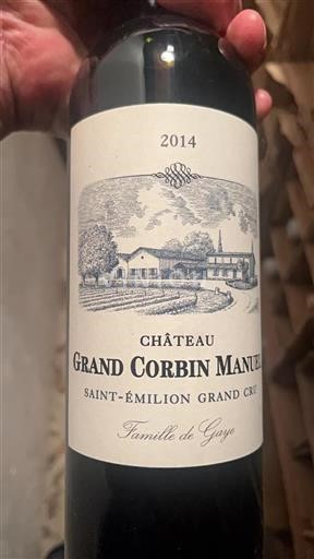 Bordeaux Saint-Émilion Grand Cru Grand Cru Château Grand Corbin Manuel 2014