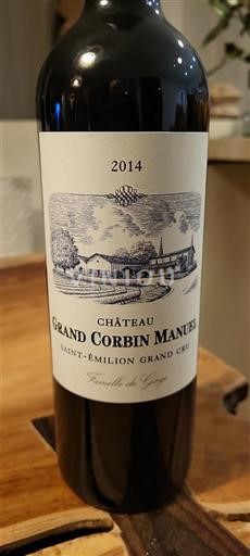 Bordeaux Saint-Émilion Grand Cru Grand Cru Château Grand Corbin Manuel 2014