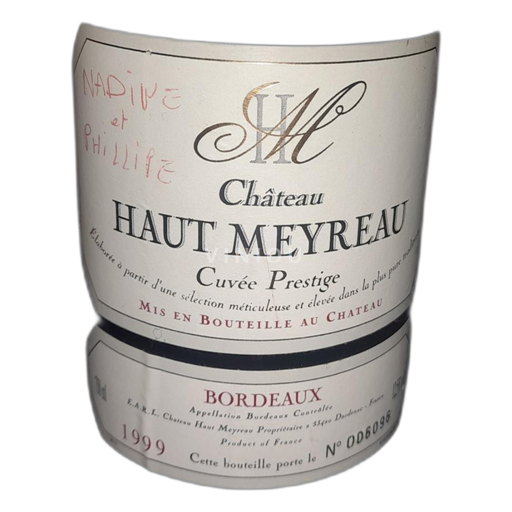 Bordeaux Haut Meyreau Prestige 1999