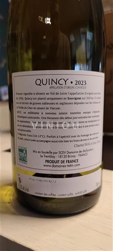 Vallée de la Loire Quincy Domaine Des Ballandors 2023