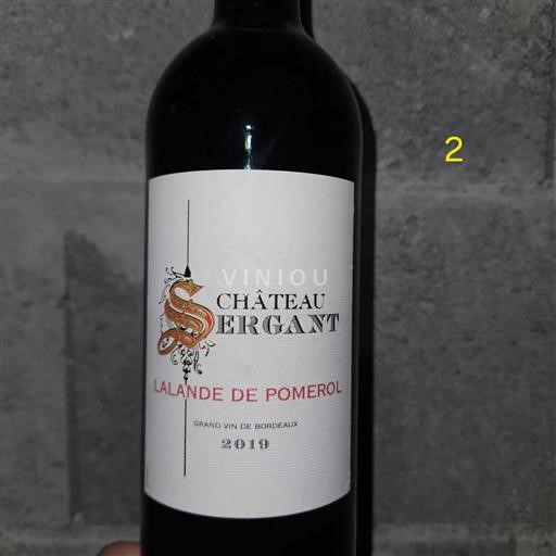 Bordeaux Lalande-de-Pomerol Château Sergant 2019