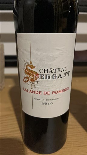 Bordeaux Lalande-de-pomerol Château Sergant 2019