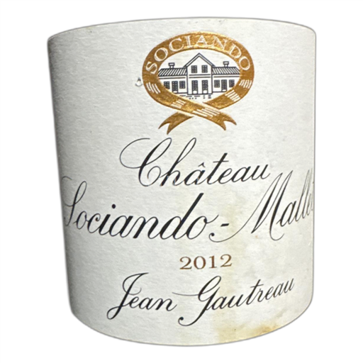 Bordeaux Haut-Médoc Château Sociando-Mallet Jean Gautreau 2012