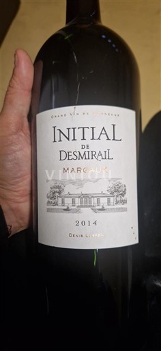 Bordeaux Margaux Château Desmirail Initial de Desmirail 2014