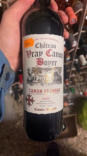Bordeaux Canon-Fronsac Château Vray Canon Boyer Royale 2020