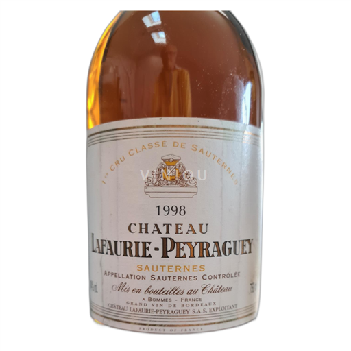 Bordeaux Sauternes Château Lafaurie-Peyraguey 1998