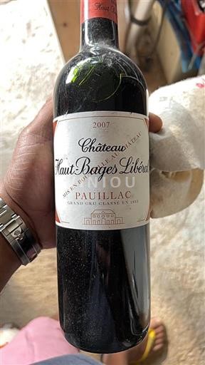 Bordeaux Pauillac Grand Cru Château Haut-Bages Libéral 2007