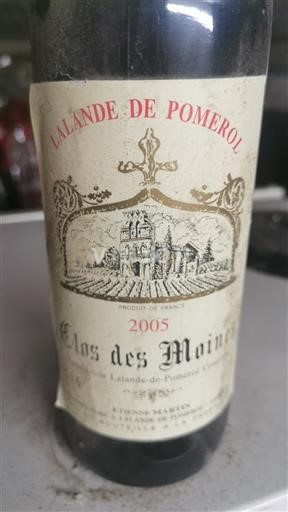 Bordeaux Lalande-de-Pomerol Clos des Moines 2005