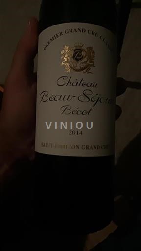 Bordeaux Saint-Émilion Premier Grand Cru Classé Château Beau-Séjour Bécot 2014