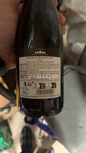 Loiredalen Saumur-champigny Secret de Chai Icke årgångsbetecknad