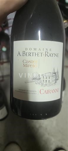 Thung lũng Rhône Cairanne Domaine A. Berthet-Rayne Castel Mireio 2021