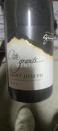 Rhône-dalen Saint-Joseph Roland Srogate Côte granits 2017