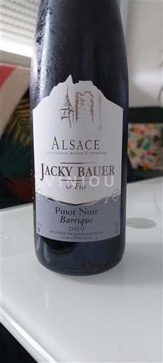 Alsace Jacky Bauer & Fils Pinot Noir Barrique 2019