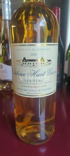 Burdeos Loupiac Château Haut Giron 2020