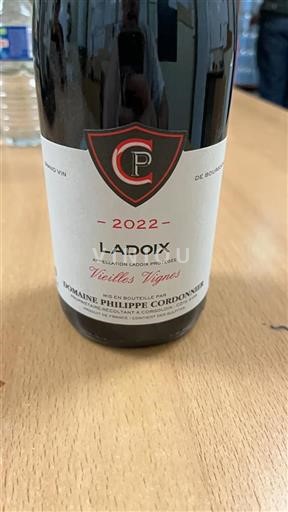 Burgund Ladoix Domaine Philippe Cordonnier Vieilles Vignes 2022