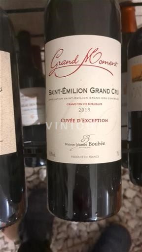 Burdeos Saint-Émilion Gran Cru Grand Cru Maison Johannès Boubée d'Exception 2019