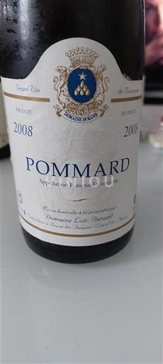 Burgundi Pommard Domaine Loïc Durand 2008