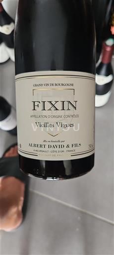 Burgundi Fixin Albert David & Fils Vieilles Vignes 2017