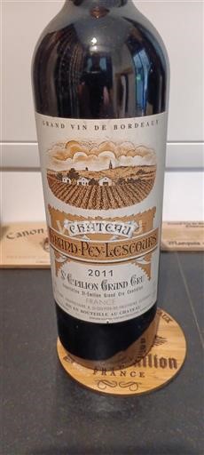 Bordéus Saint-Émilion Grand Cru Grand Cru Château Grand-Pey-Lescours 2011