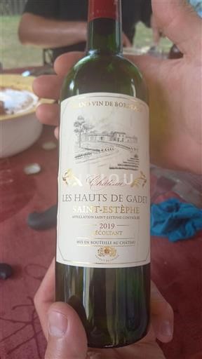 Bordéus Saint-Estèphe Château Les Hauts de Gadet 2019