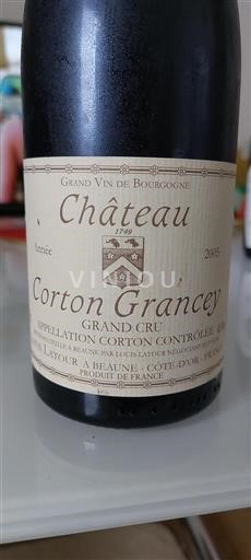 Borgoña Corton Grand Cru Louis Latour Corton Grancey 2005