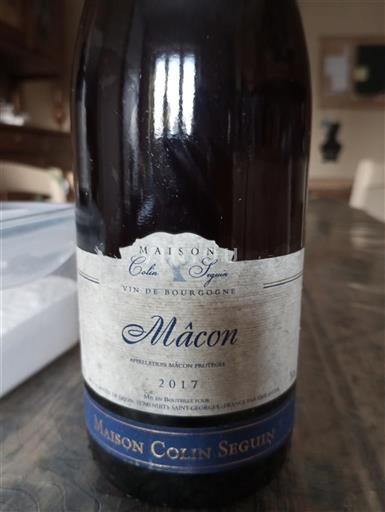 Borgogna Mâcon e Mâcon-Villages Maison Colin Seguin 2017