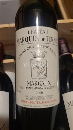 Burdeos Margaux Grand Cru Château Marquis de Terme 2000