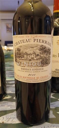 Burdeos Bordeaux superior Château Pierrail 2018