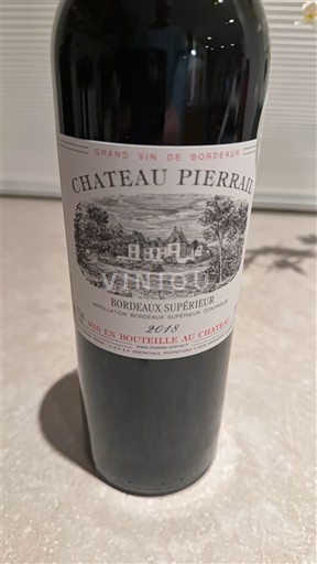 Bordeaux Bordeaux supérieur Château Pierrail 2018