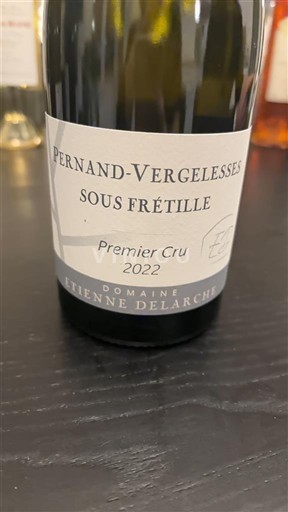 Bourgondië Pernand-Vergelesses Premier Cru Domaine Etienne Delarche Sous Frétille 2022