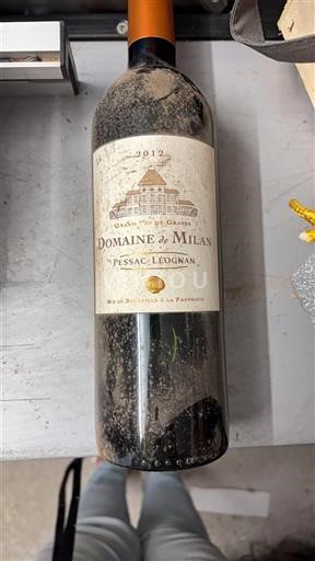 Bordéus Pessac-Léognan Domaine Milan 2012
