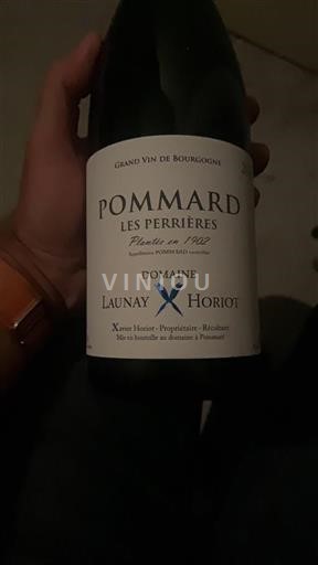 Burgundy Pommard Premier Cru Domaine Launay Horiot Les Perrières 2016