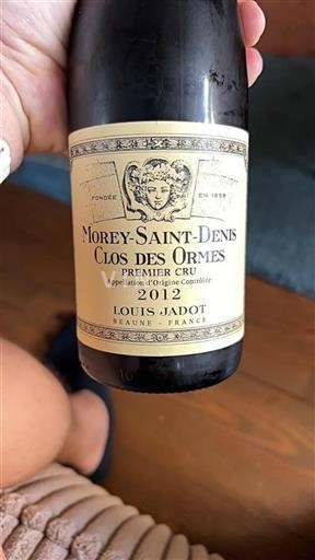 Burgundi Morey-Saint-Denis Premier Cru Louis Jadot Clos des Ormes 2012