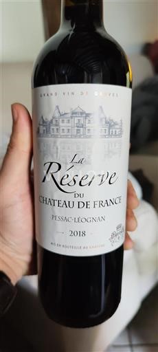 Bordeaux Pessac-Léognan Château France La Réserve 2018