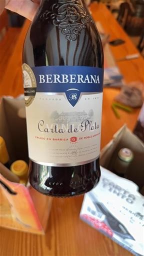 La Rioja Rioja Berberana Carta de Plata Sin añada