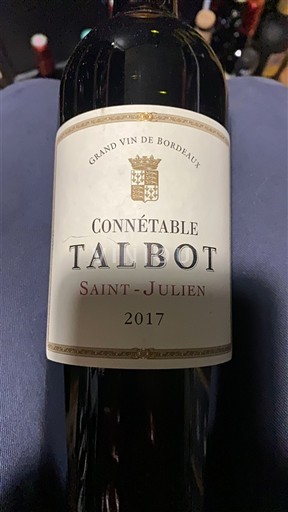 Bordeaux Saint-Julien Grand Cru Château Talbot Connétable 2017