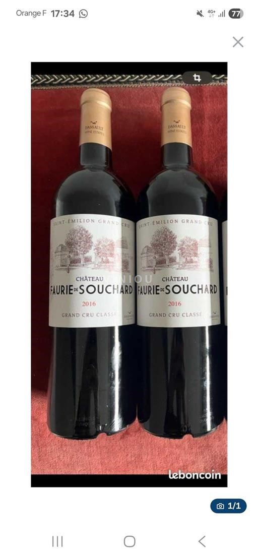 Bordeaux Saint-Émilion Grand Cru Château Faurie de Souchard 2016
