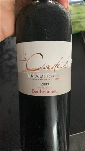Jugozahod Madiran Domaine Berthoumieu Le Cadet 2009