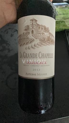 Vin Rouge sec La Grande Chapelle Antoine Moueix 2012 France Bordeaux AOC