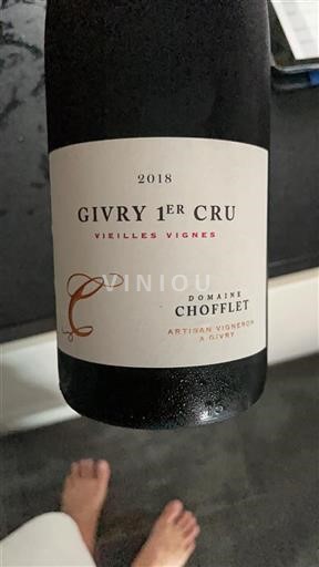 Bourgogne Givry Premier Cru Domaine Chofflet Vielles Vignes 2018